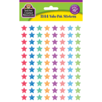 Watercolor Stars Valu -Pak Stickers