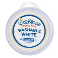 Jumbo Circular Washable Stamp Pad-White