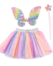 Rainbow Tutu with Wings & Wand