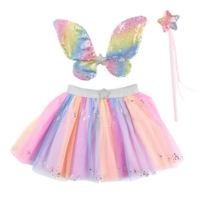 Rainbow Tutu with Wings & Wand