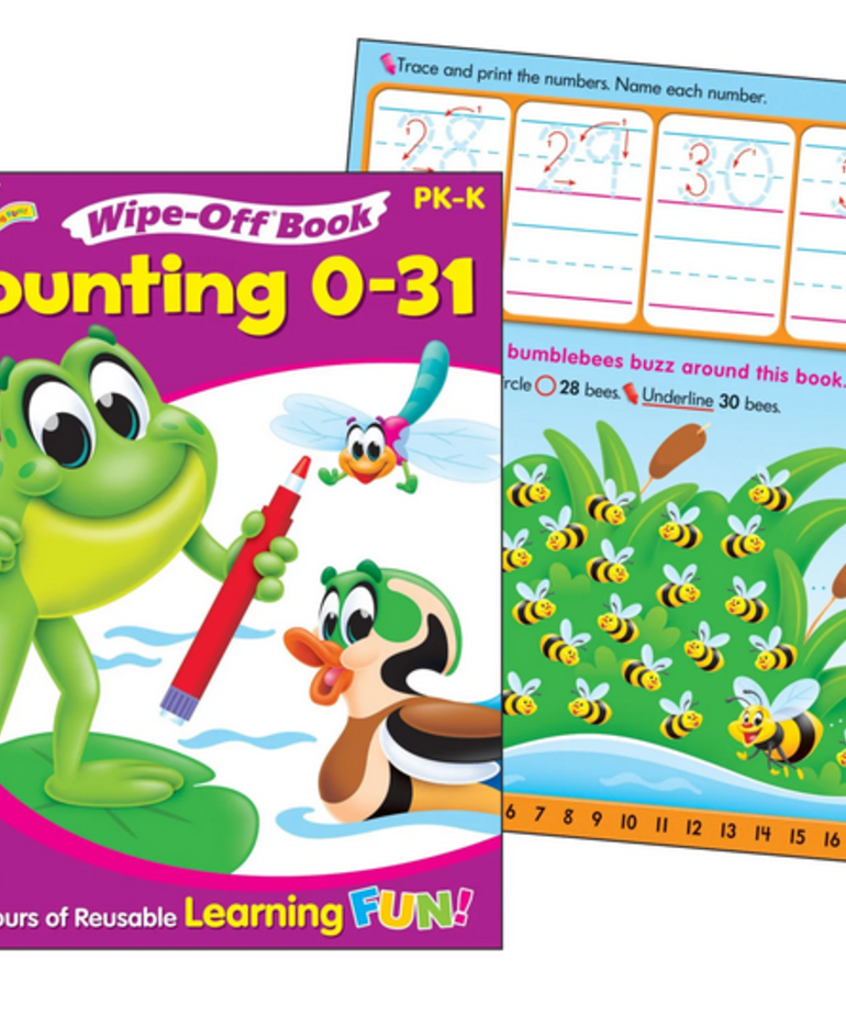 Counting 0-31 Write On/Wipe Off Book