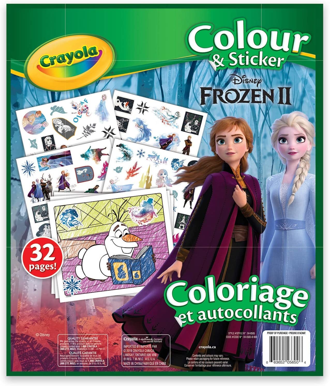 Frozen II - Colour & Sticker Book