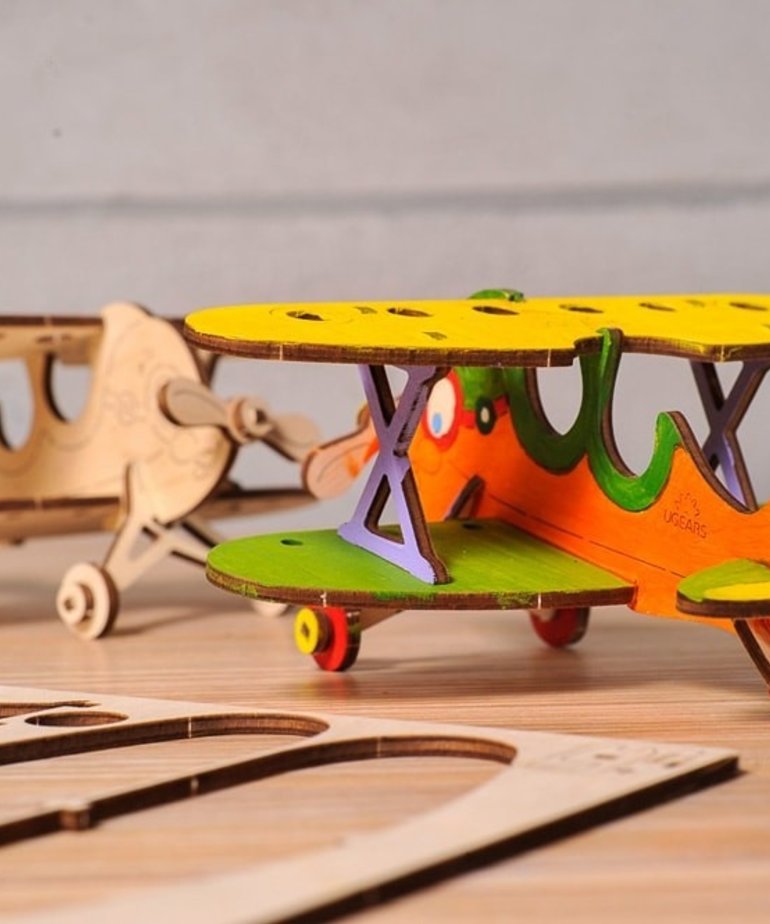 UGears Build & Paint 3D Biplane