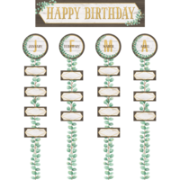 Eucalyptus Happy Birthday Bulletin Board