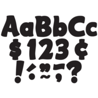 Funtastic Black Letters 4"