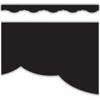 Black Scalloped Fancy Border