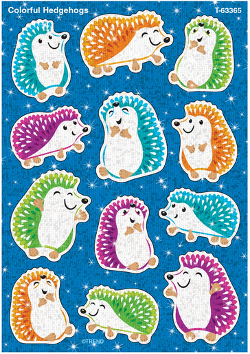 Colorful Hedgehog Stickers