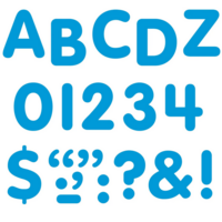 Blue 1" Stick On Letters
