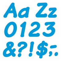 Italic 4" Blue Letter