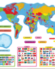 Continents & Countries Bulletin Board Set