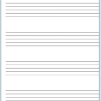 Music Staff Paper 17 x 22