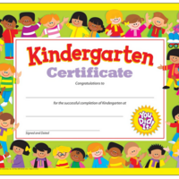 Kindergarten Certificate