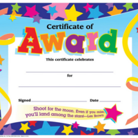Certificate of Award
