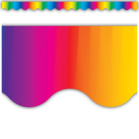 Multicolor Scalloped Border Trim