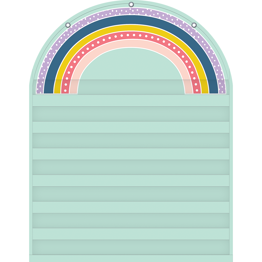 Oh Happy Day Rainbow Pocket Chart