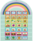 Oh Happy Day Rainbow Pocket Chart