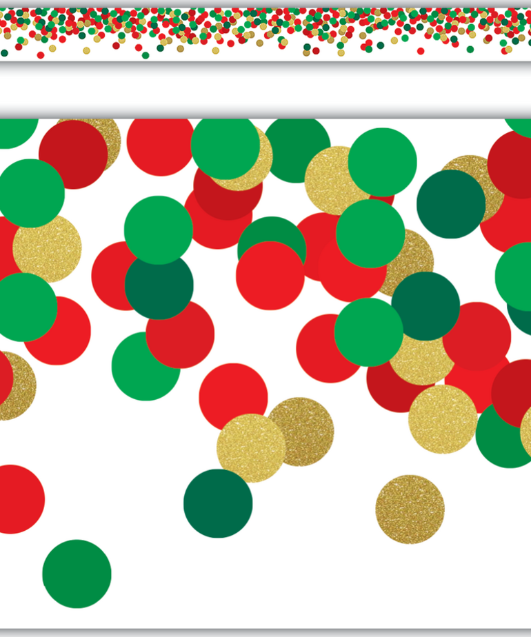 Confetti Christmas Straight Border