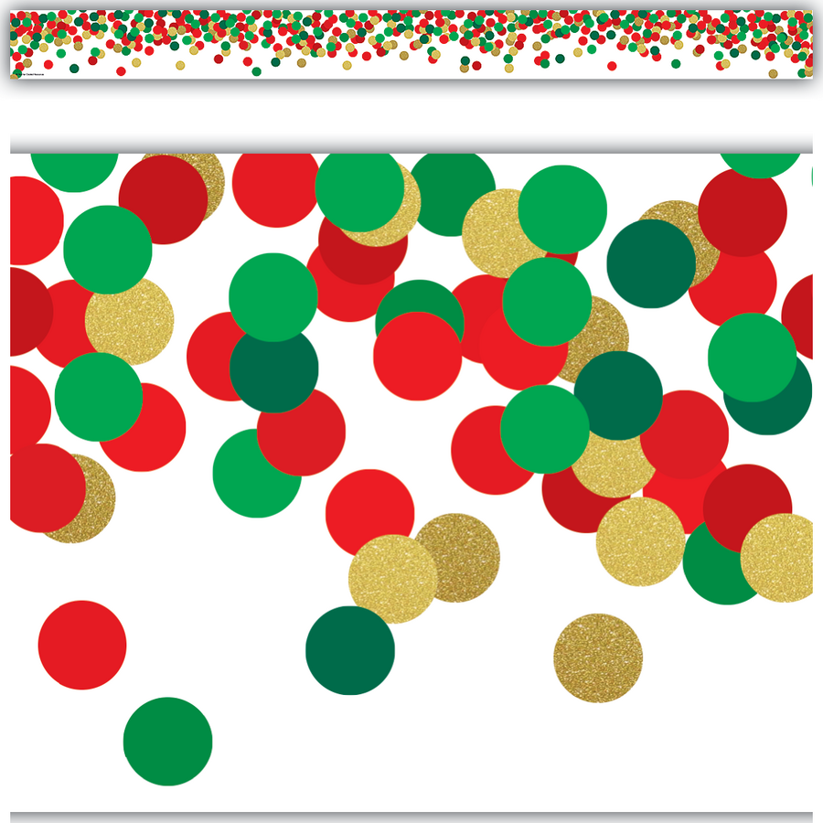 Confetti Christmas Straight Border