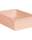 Blush Large Plastic Storage Bin