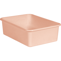 Blush Large Plastic Storage Bin