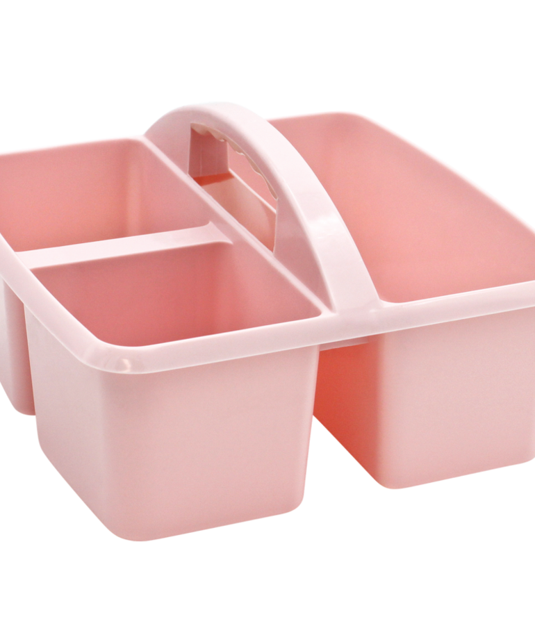Light Pink Plastic Storage Caddy