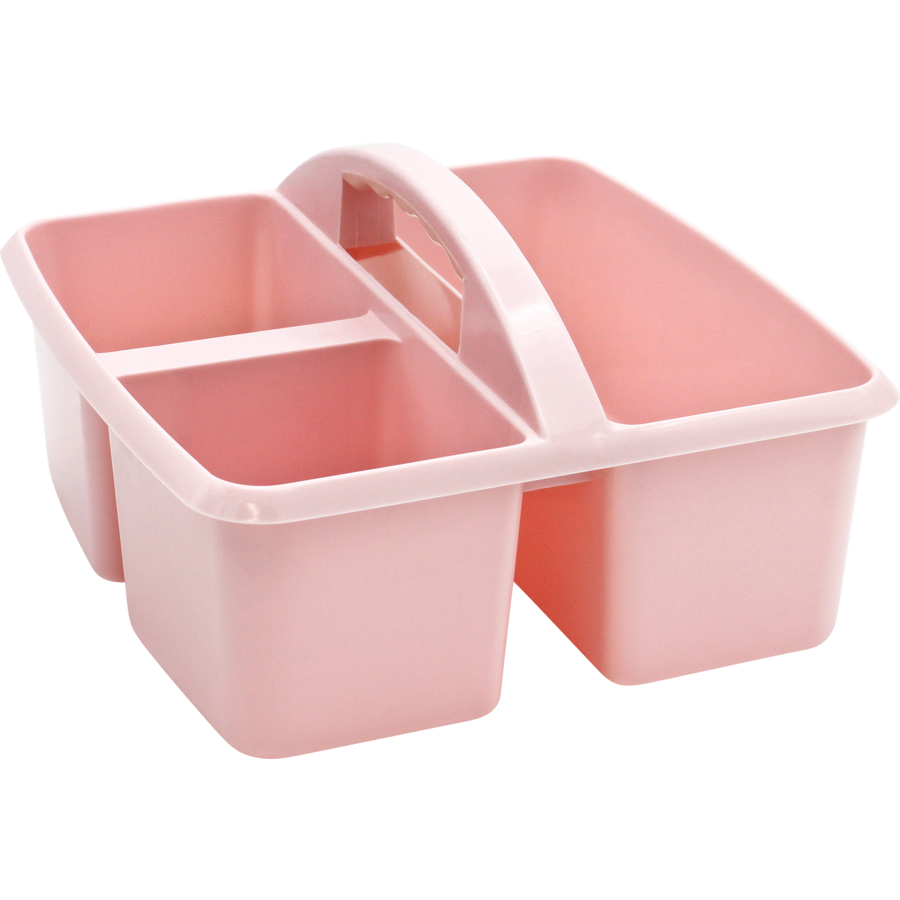 Light Pink Plastic Storage Caddy