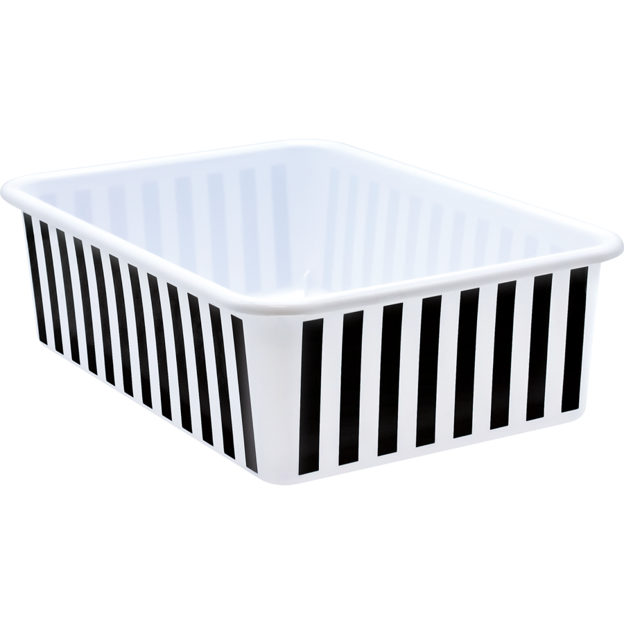 Black and White Stripes Large Storage Bin