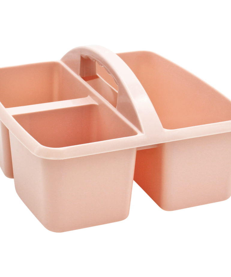 Blush Plastic Storage Caddy