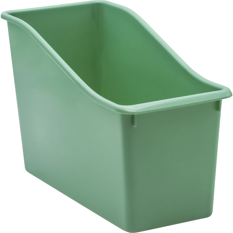 Eucalyptus green Plastic Book Bin