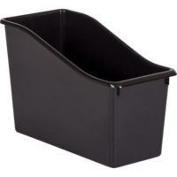 Black Plastic Book Bin