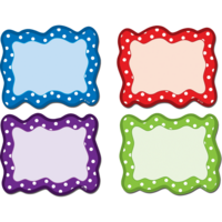 Polka Dot Blank Card Magnetic Accents