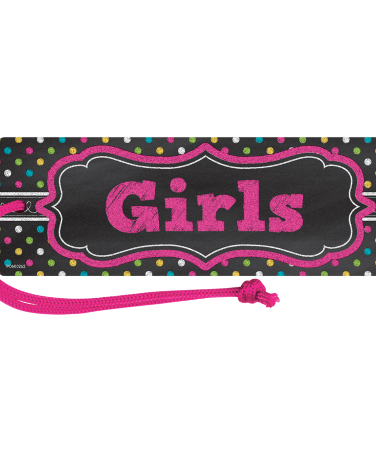 Chalkboard Brights Magnetic Girls Pass