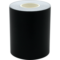 Black Straight Rolled Border Trim