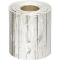 White Wood Straight Rolled Border Trim