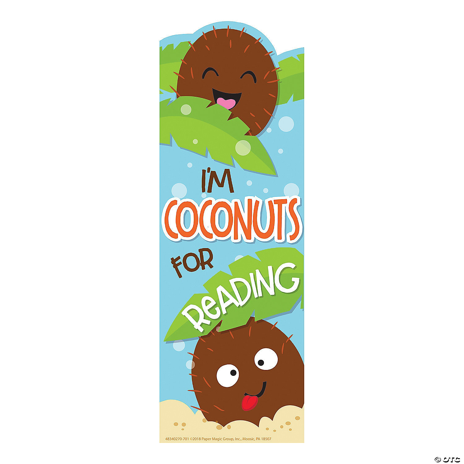 I'm Coconuts for Reading Scented Bookmark