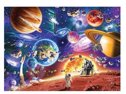 Space Travels 350pc Family Puzzle