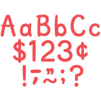 Modern Classic 4" Letters-Melon Red