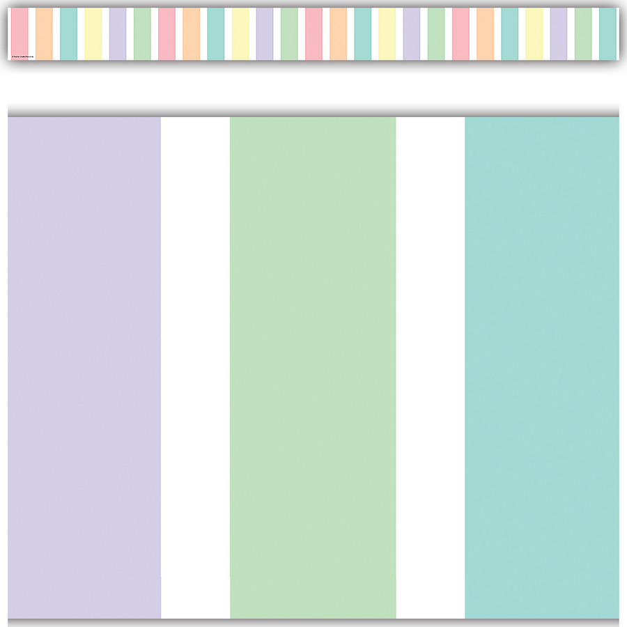 Pastel Pop Stripes Straight Border