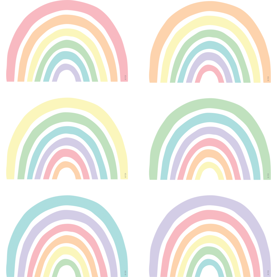 Pastel Pop Rainbow Accents