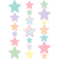Pastel Pop Star Accents- Asstd Sizes