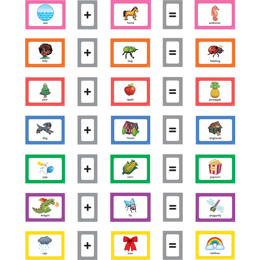 Compund Word Pocket Chart Cards