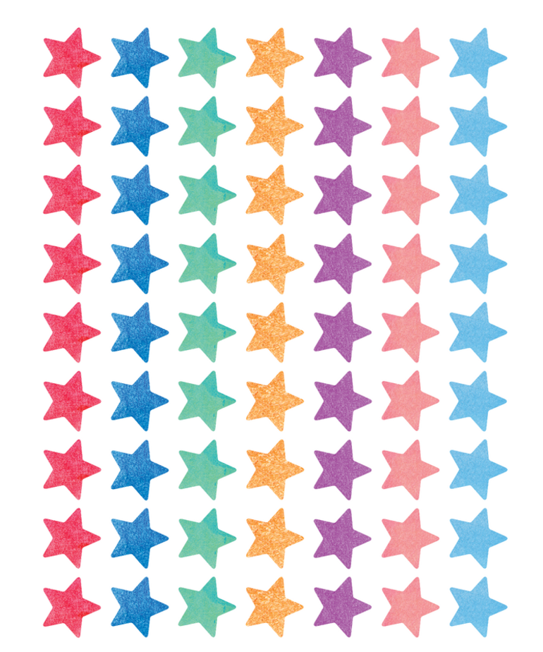 Watercolor Stars Stickers