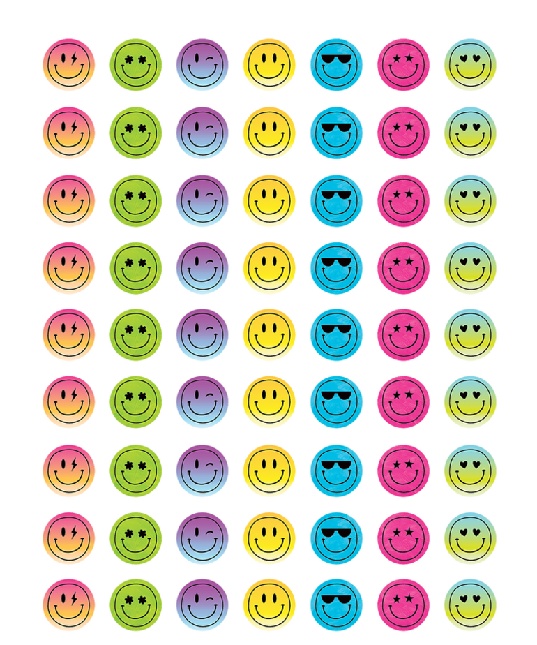 Brights 4Ever Smiley Faces Mini Stickers