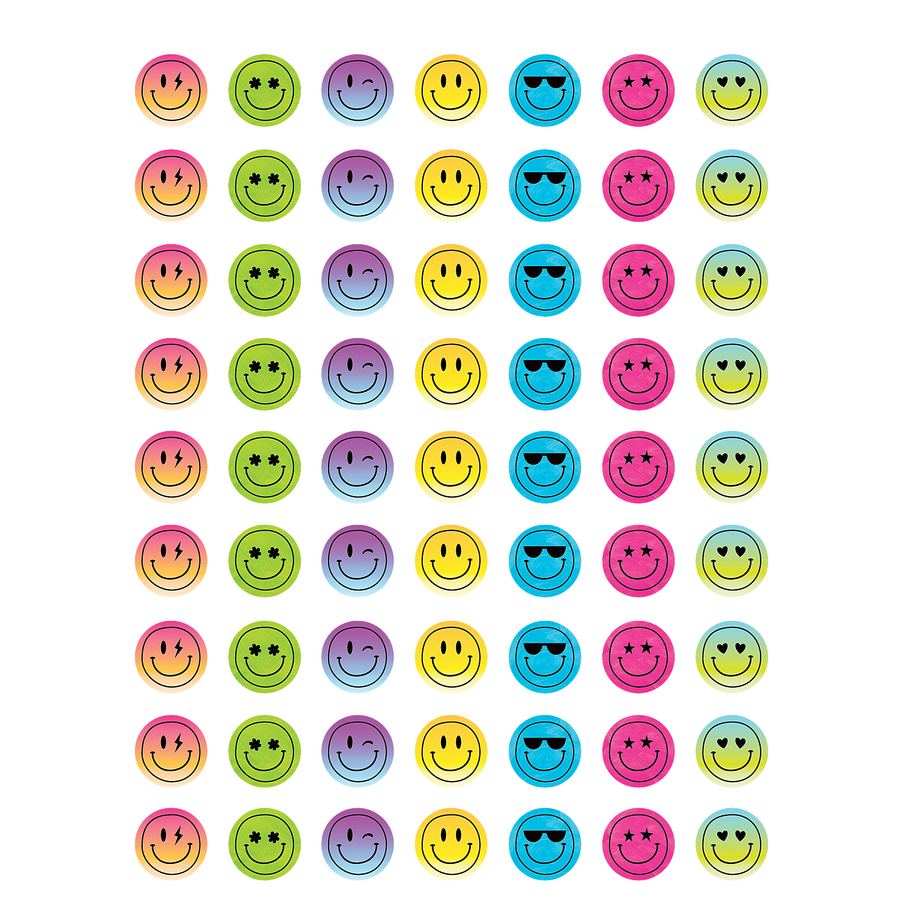 Brights 4Ever Smiley Faces Mini Stickers - Inspiring Young Minds to Learn