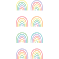 Pastel Pop Rainbows Stickers