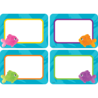 Colorful Fish Name tags/labels