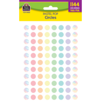 Pastel Pop Circles Stickers