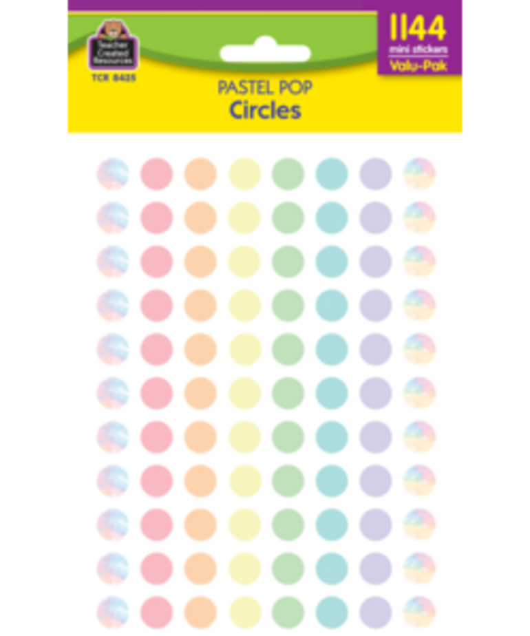 Pastel Pop Circles Stickers