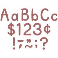 Modern Classic 4" Deep Rose Letters