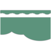 Eucalyptus Green Fancy Scallops Border Trim